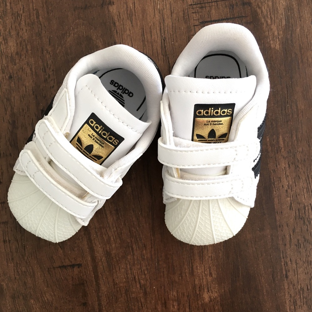 NWOT Adidas Superstar Crib Shoes